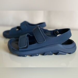 Birkenstock Mogami Kids Velcro Backstrap Sandals - Size 31 / 13-13.5 - Navy